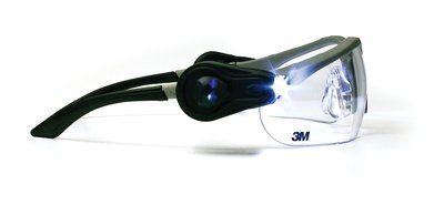 3M Light Vision 2 Protective Eyewear 11476-00000-10 Clear Anti-Fog Lens, Gray Frame