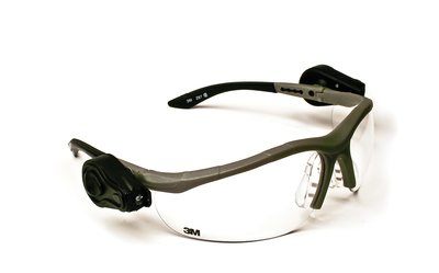 3M Light Vision  2 Protective Eyewear 11476-00000-10 Clear Anti-Fog Lens, Gray Frame
