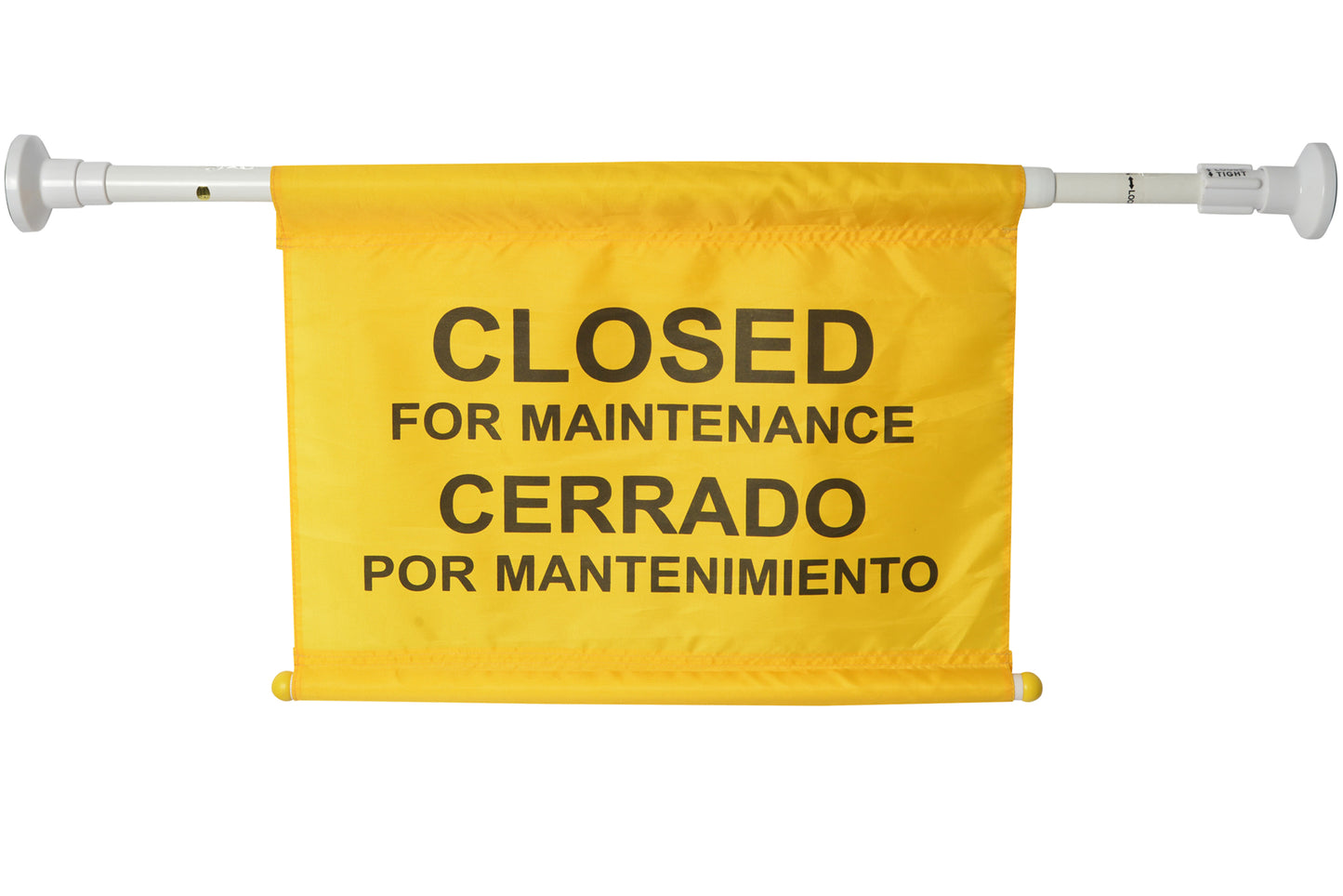 Safety Hanging Sign - Closed For Maintenance, Bilingual (Spanish - English)