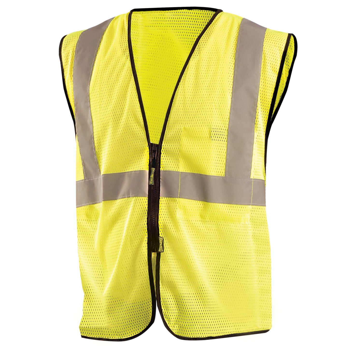 Occunomix ECO-GCZ-OS/M Vest w/Zipper, Yellow/Lime, Type R, Class 2