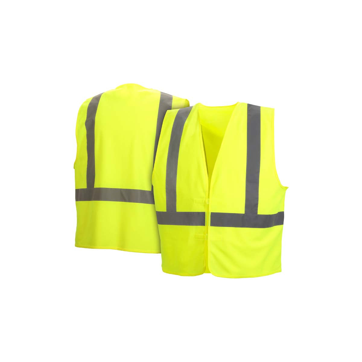 Pyramex Safety Vest Lime/Yellow Type R Class 2 W/Velcro , Size S/M/L/XL/XXL (Economic Version)