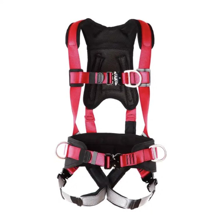 Pink Full Body Universal Harness with Pass-Thru Leg Buckles OSHA/ANSI Compliant