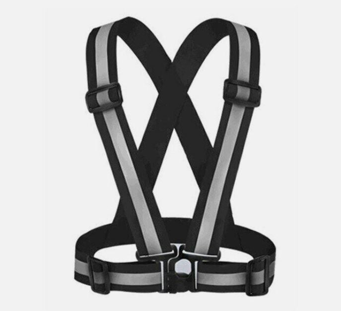 Adjustable Safety Reflective Vest Belt Stripe Strap Night Running Jogging Biking