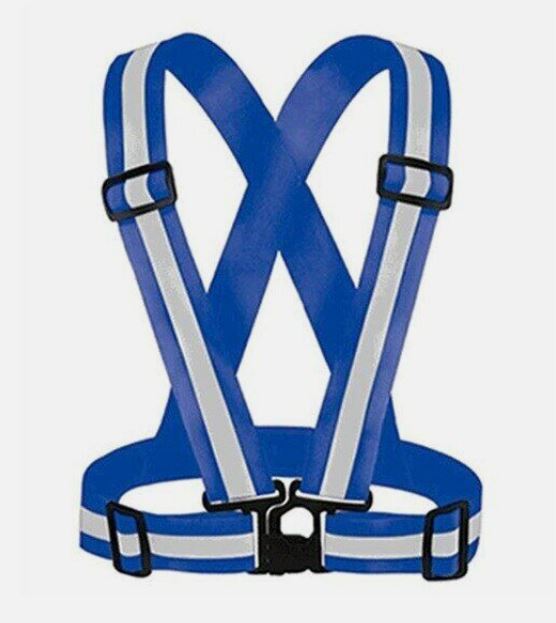 Adjustable Safety Reflective Vest Belt Stripe Strap Night Running Jogging Biking