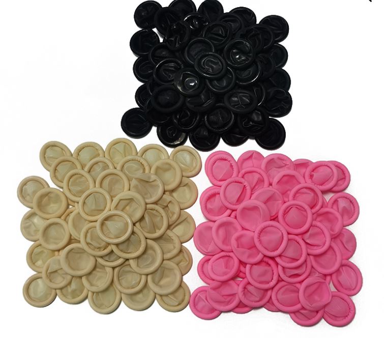 ESD Latex Disposable Finger Cot – Black Color