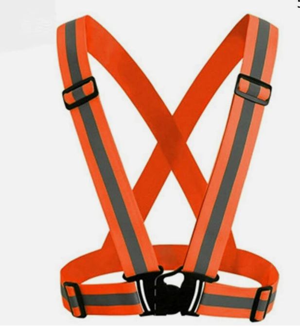 Adjustable Safety Reflective Vest Belt Stripe Strap Night Running Jogging Biking