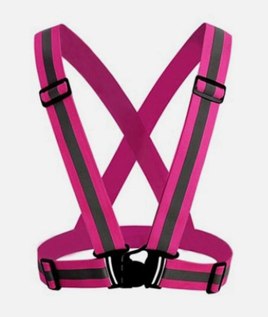 Adjustable Safety Reflective Vest Belt Stripe Strap Night Running Jogging Biking