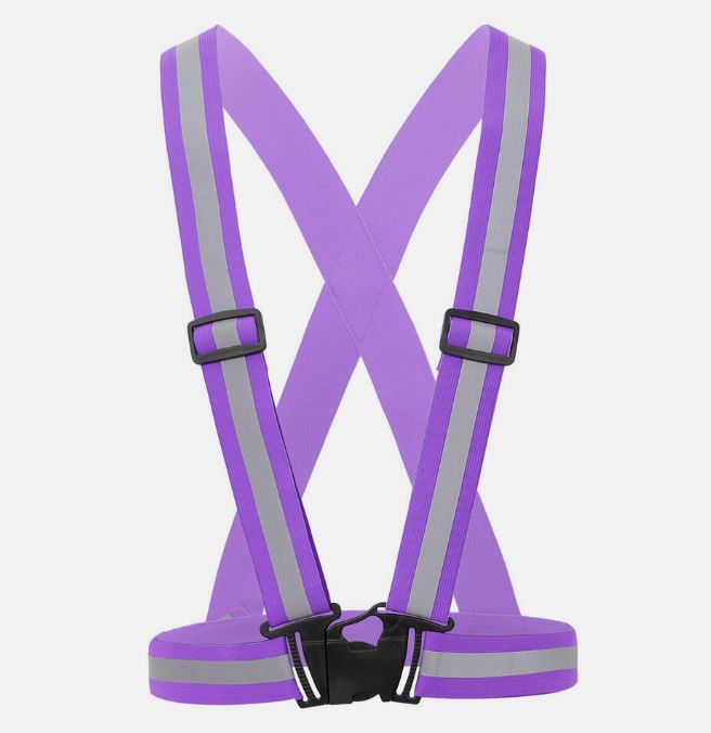 Adjustable Safety Reflective Vest Belt Stripe Strap Night Running Jogging Biking