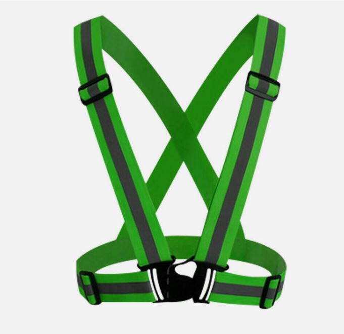Adjustable Safety Reflective Vest Belt Stripe Strap Night Running Jogging Biking