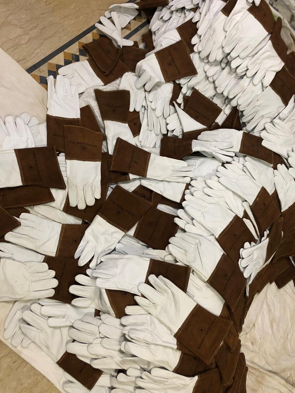 NSS Top Grain Goatskin TIG Welding Gloves with 4" Cuff, Size L - True Goatskin