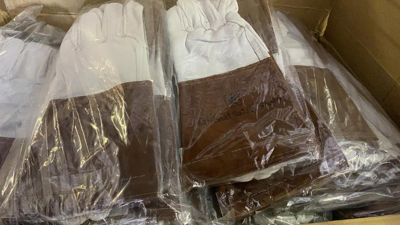 NSS Top Grain Goatskin TIG Welding Gloves with 4" Cuff, Size L - True Goatskin