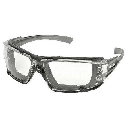 Elvex Go-Specs IV Safety Glasses-Gray Translucent Temples-Clear Anti-Fog Lens