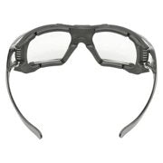 Elvex Go-Specs IV Safety Glasses-Gray Translucent Temples-Clear Anti-Fog Lens