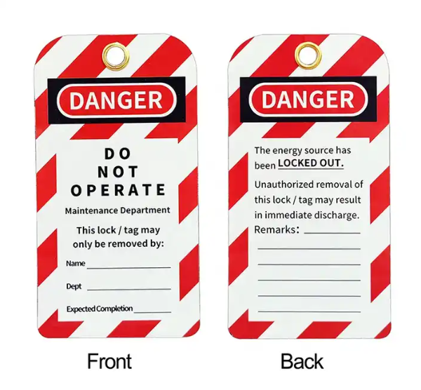 PVC Lockout Tag Warning Tag Lockout Tagout – NationalSafetyStore
