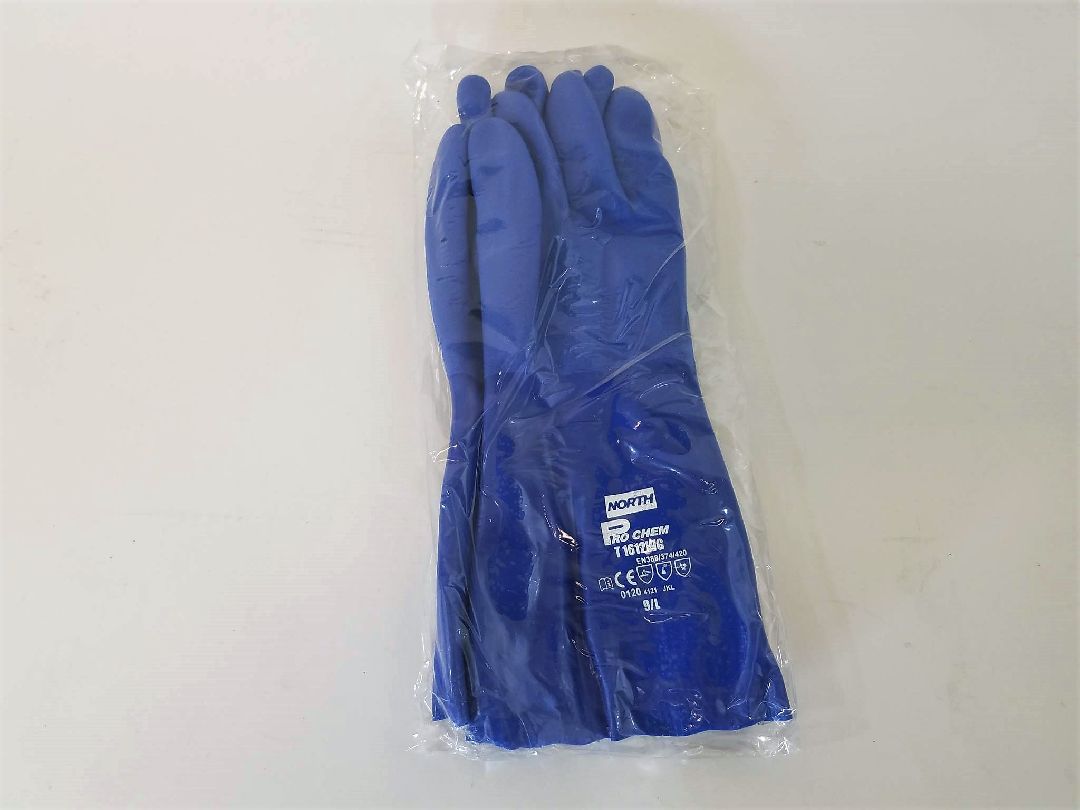 North By Honeywell ProChem Heavy Duty PVC Gloves (12 pair/package) Size L