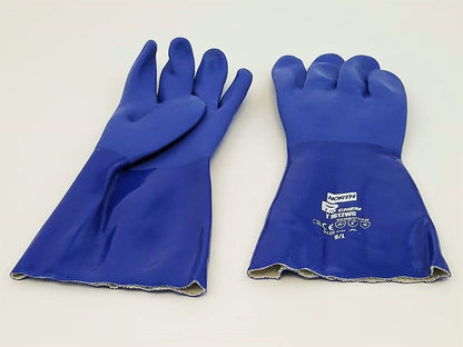 North By Honeywell ProChem Heavy Duty PVC Gloves (12 pair/package) Size L