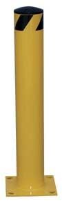 Yellow Steel Pipe Safety Bollard 36 In. x 1-3/4 In.