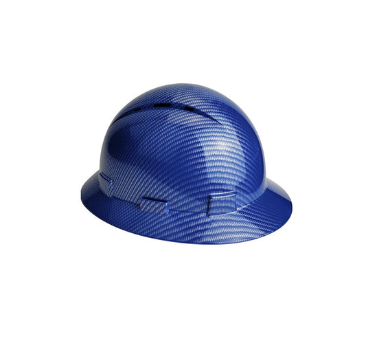 Carbon Fiber Hard Hat - Blue