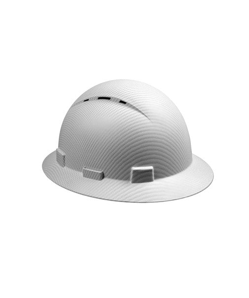 Carbon Fiber Hard Hat - White