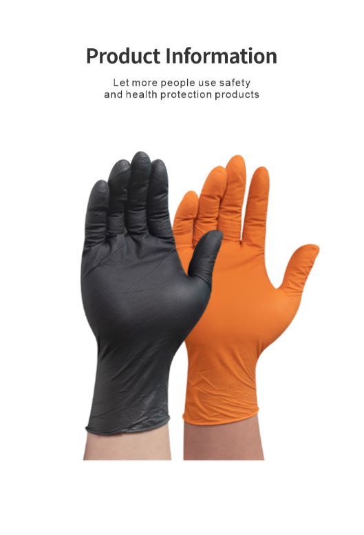 High Quality Nitrile gloves Orange color 10mil – All sizes